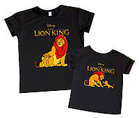 Пара футболок для папы и сына "король лев" Family look