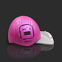 UV/LED зеркальная лампа SUN X5 Max для маникюра и педикюра, 120 Вт. Розовый