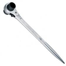 Ключ трещоточный силовий з подвійною головкою 24х27мм Toptul AEAH2427 (Тайвань), фото 1