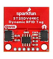 Модуль SparkFun Qwiic Dynamic NFC/RFID Tag с динамической меткой, ST25DV64KC, SparkFun SEN-21274