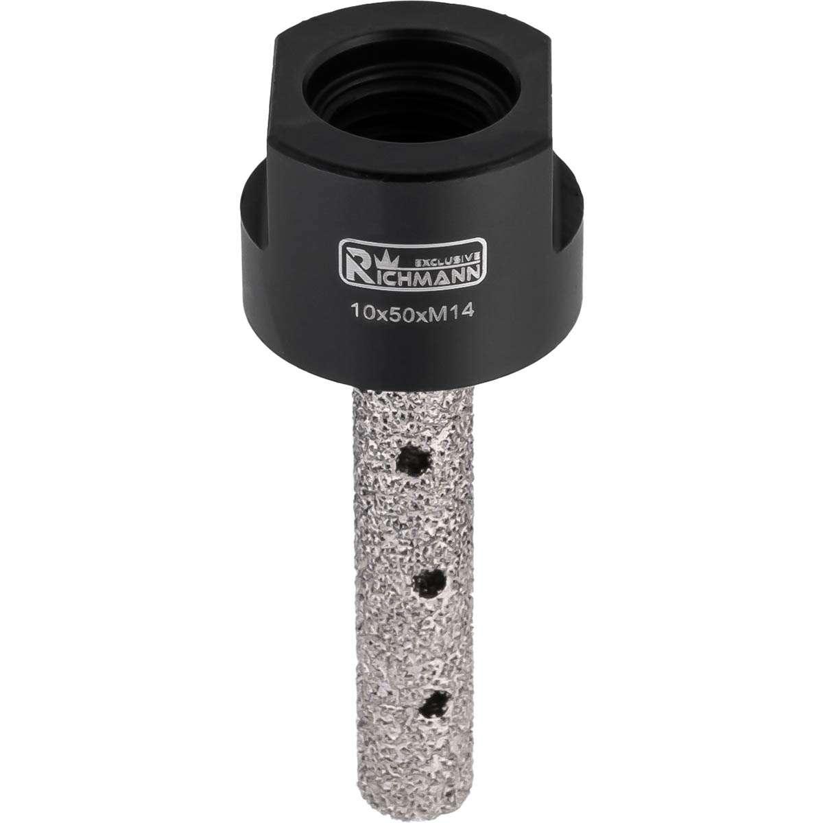 Фреза алмазна вакуумного спікання 10 мм для заглиблення 50 мм, M14, C4845