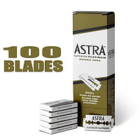 Лезвия для безопасной бритвы Astra Superior Platinum Double Edge Blades, 100 шт.