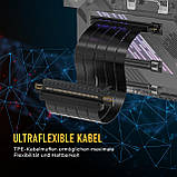 EZDIY-FAB PCIE Gen 4 16x Надгнучкий високошвидкісний райзер-кабель PCI Express 4.0 Карта розширення портів графічного процесора -, фото 2