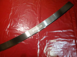 Накладка на задний бампер с загибом Volkswagen Polo 5D 2010-2017