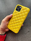 Чохол накладка Quilted Leather Case для iPhone 12/iPhone 12 Pro Yellow, фото 2