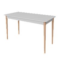 Прямоугольный обеденный стол на деревянных ножках в цвете лак-ольха МОНО ф-ка Неман 1180*580*750 мм
