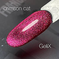 Гель лак GeliX Crimson Cat, 8мл малинова кішка