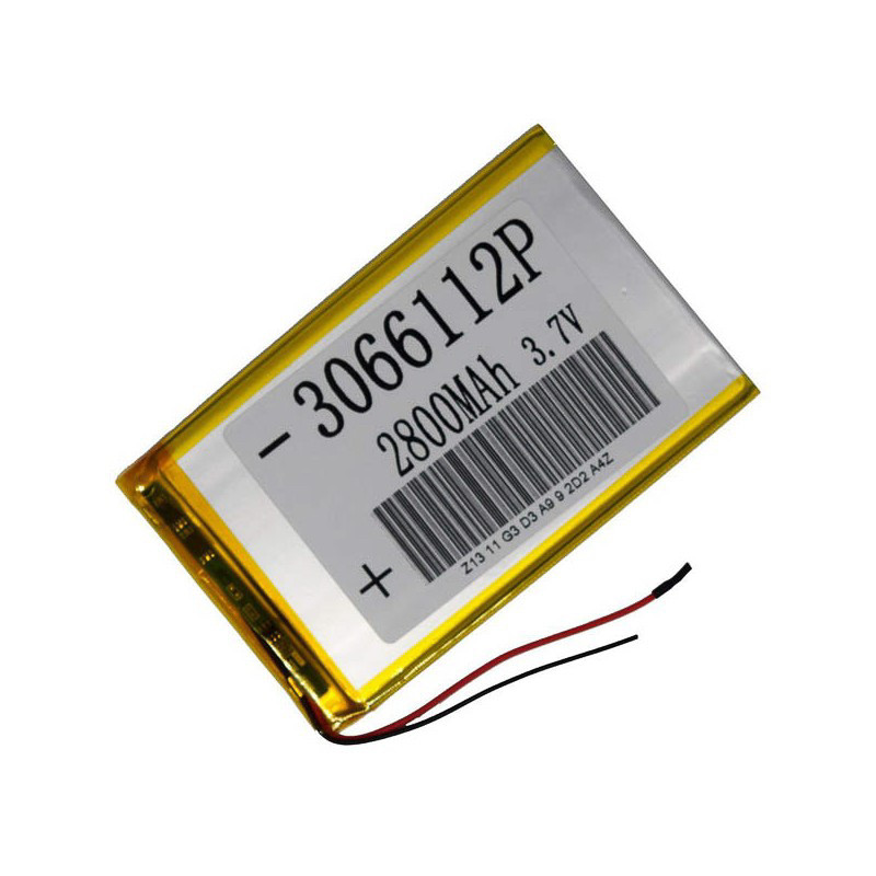 Акумулятор літій-полімерний 0366112P 3.7 V 2800 mAh