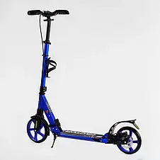 Самокат Best Scooter Factor (складний, амортизатор, підніжка, PU колеса, на підшипниках ABEC 7), фото 4