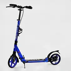 Самокат Best Scooter Factor (складний, амортизатор, підніжка, PU колеса, на підшипниках ABEC 7), фото 3