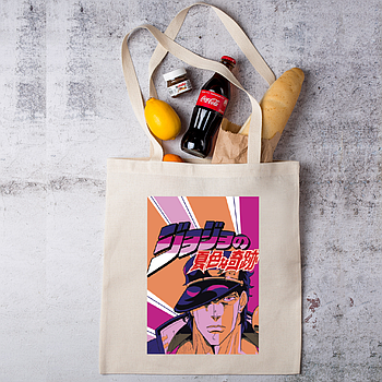 Шоппер з принтом аніме "Неймовірні пригоди ДжоДжо Джотаро"