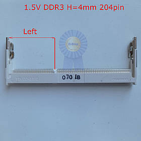 Роз'єм DDR3 204pin H=4mm (Лівий ключ) — Демонтаж