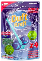 Туалетный блок для унитаза Duft kraft Pine Сосна, 4 шт