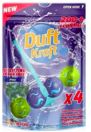 Туалетный блок для унитаза Duft kraft Pine Сосна, 4 шт (ID#1911313417 ...