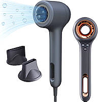 Фен для волосся Ulesm Anion Leafless Hair Dryer Ionic Metal Gray, 1500 Вт (WY602-Grey), фото 5