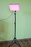 Світлодіодна лампа RGB для фото та відео зйомки зі штативом 2м панель для студійного освітлення та пультом, фото 2