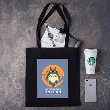 Шоппер,сумка з принтом аніме на подарунок "Мій сусід Тоторо"