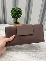 Кошелек женский кожаный евро купюрник большой  vermari 3046 цвет пудра