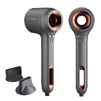 Фен для волосся Ulesm Anion Leafless Hair Dryer Ionic Metal Gray, 1500 Вт (WY602-Grey), фото 3
