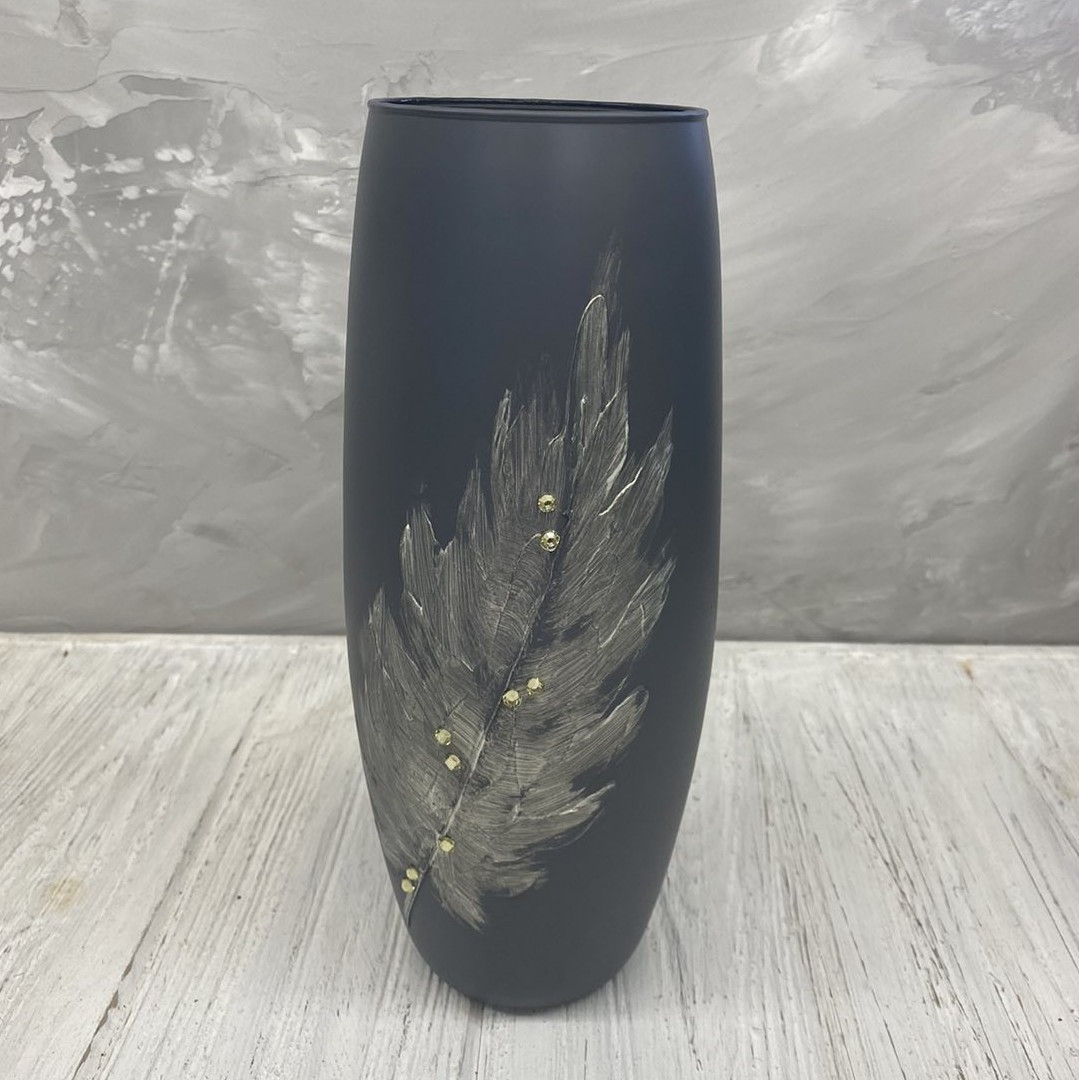 Ваза темно-сіра "Мелар" (Н=25), фото 1