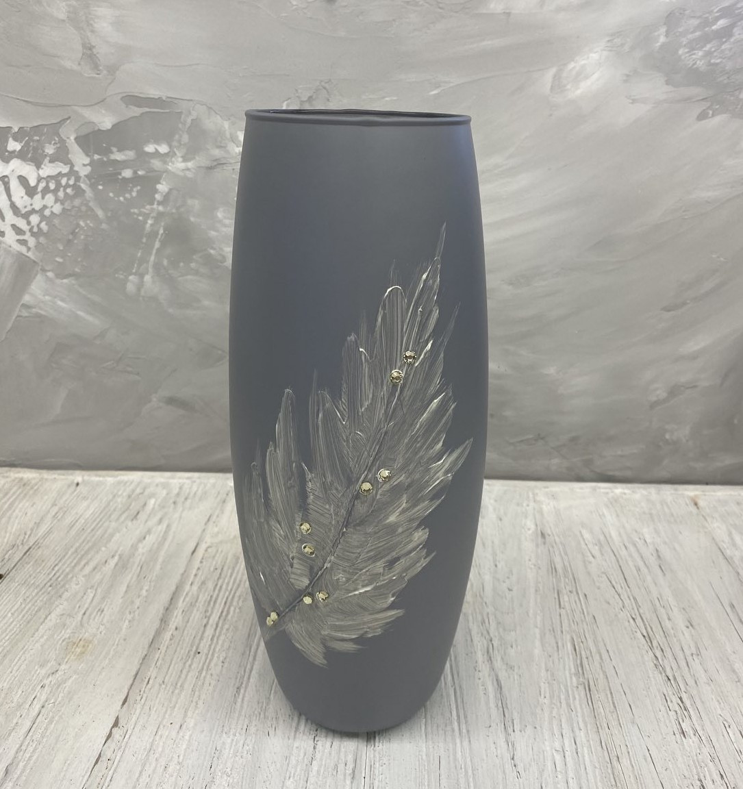 Ваза сіра "Мелар" (Н=25), фото 1