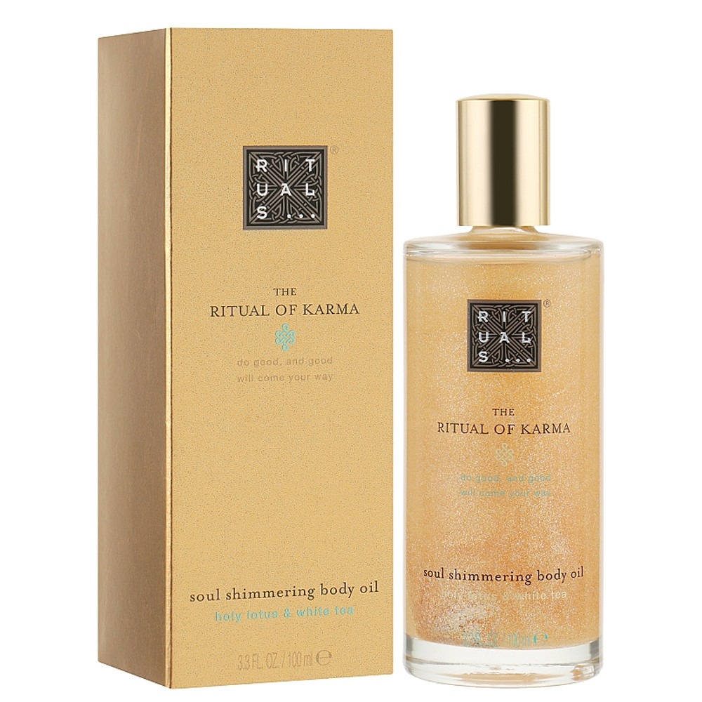 RITUALS The Ritual of Karma Soul Shimmering Shimmer Body Oil Travel  1oz/30ml NEW