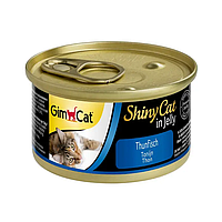 Вологий корм для кішок GimCat Shiny Cat (тунець) – 70 гр