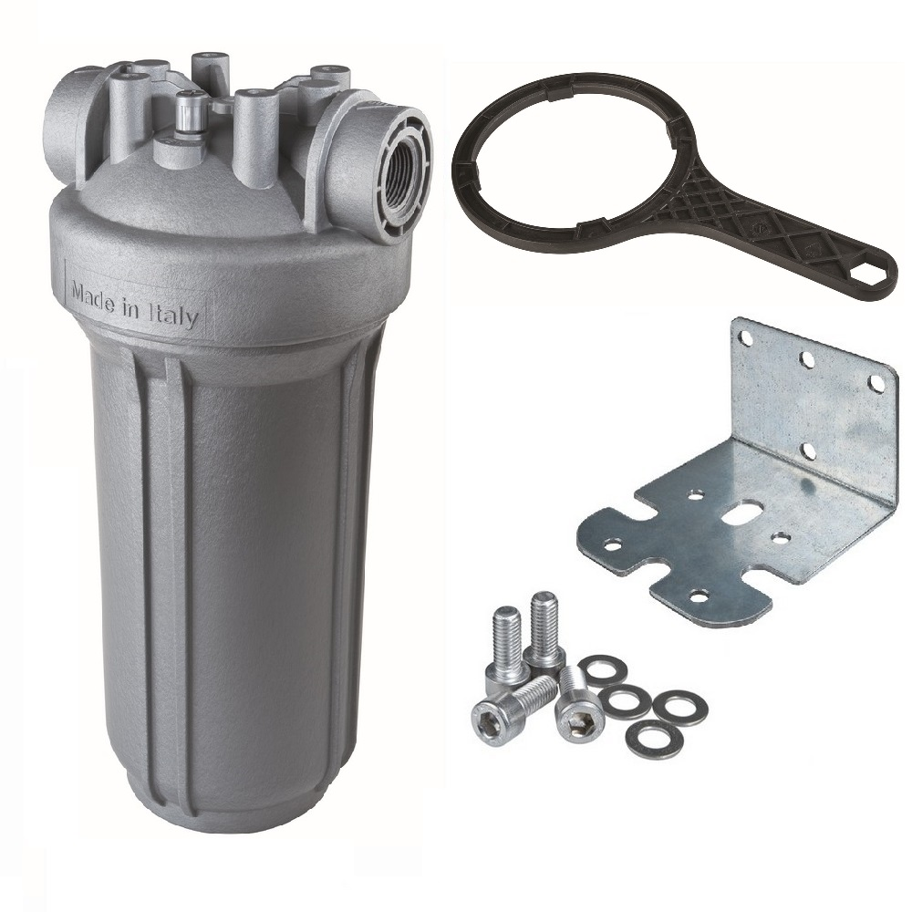 Фільтр-колба антимікробна Atlas Filtri DP BIG SANIC Dn 1" 45° Висота 10" (Італія) ZS1700712, фото 1