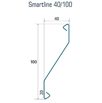 Швидкомонтажний Паркан жалюзі Smartline Смартлайн 40/100, фото 4