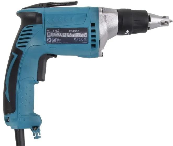 Makita Шуруповерт для гипсокартона FS4300JX2, 570Вт, 4000 об/мин, 10-16Нм, 1.4кг, Makpac + аксессуары Baumar - фото 3 - id-p1911311191