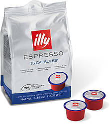 Кава в капсулах Illy Mitaca Lungo 15 шт Мітака system MPS класична кава