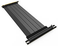 Zalman Райзер кабель RCG422, PCI-E 4.0, PCI-E x 16 Male to PCI x 16 Female, 220mm, Black  Baumar - Знак Якості