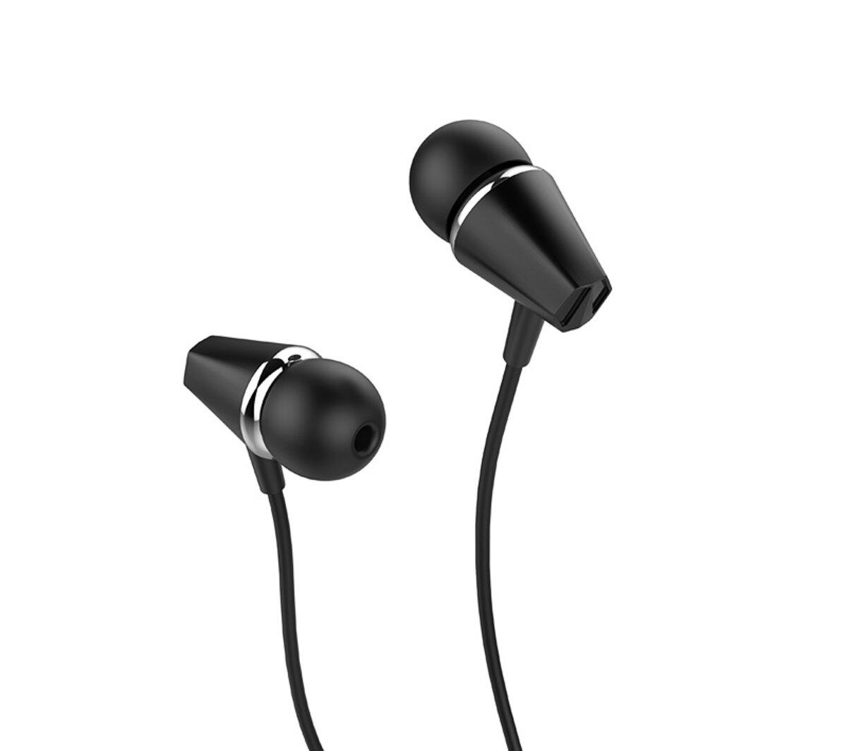 Навушники HOCO M34 honor music universal earphones with microphone Black