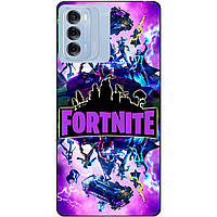 Силіконовий бампер чохол для ZTE Blade V40 з малюнком Fortnite Marvel