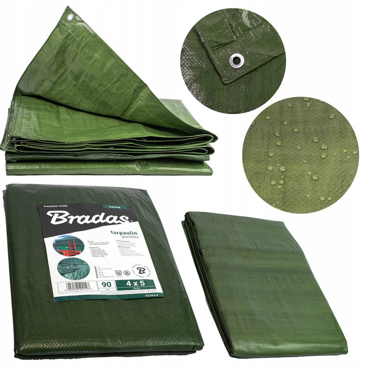 Тент, брезент тактичний, накриття 3x5м Bradas (олива)
