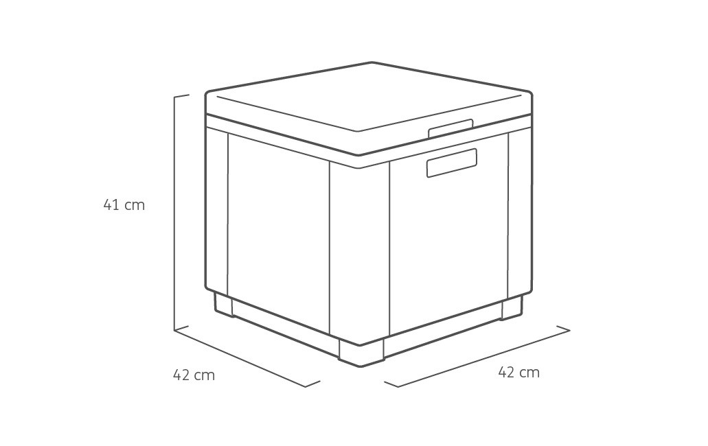Стол-сундук с термоизоляцией Keter Ice Cube, графит - фото 10 - id-p1911349776