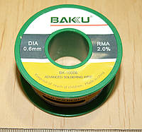 PAY007 DIA 0,6mm Припой BAKKU проволочный Solder wire BK10006 DIA 0,6mm (50g) RMA 2%