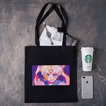 Шоппер,сумка з принтом аніме "Сейлор Мун"