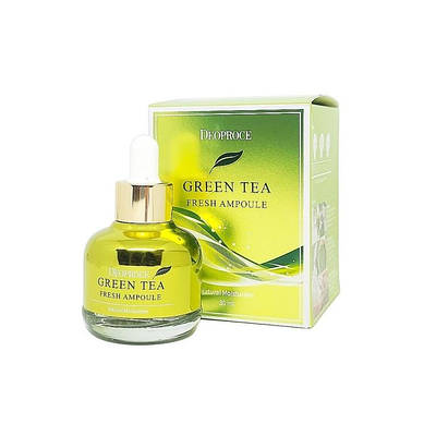 Уцінка! Ампульна сироватка для обличчя DEOPROCE Green Tea Fresh Ampoule 30ml (до 26.01.2026)