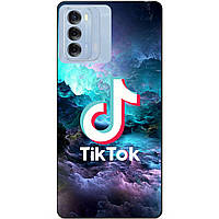 Силіконовий бампер чохол для ZTE Blade V40 з малюнком Tik Tok