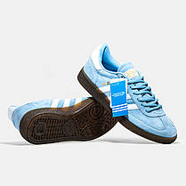 Жіночі Кросівки Adidas Spezial Blue White / Адідас Спешл Блакитні з Білим, фото 6