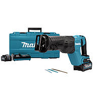 Акумуляторна шабельна пила Makita JR001GM201 + 2 АКБ 4 А·год з ЗП у кейсі (JR001GM201)