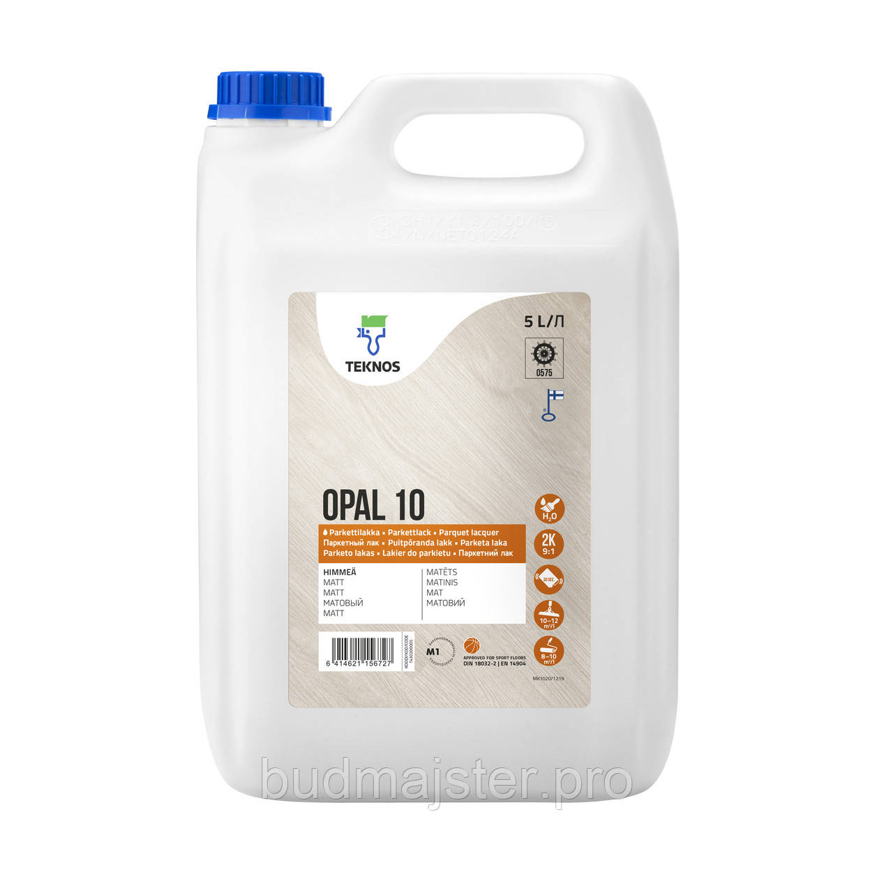 Лак Teknos OPAL 10 матовий, 5 л.