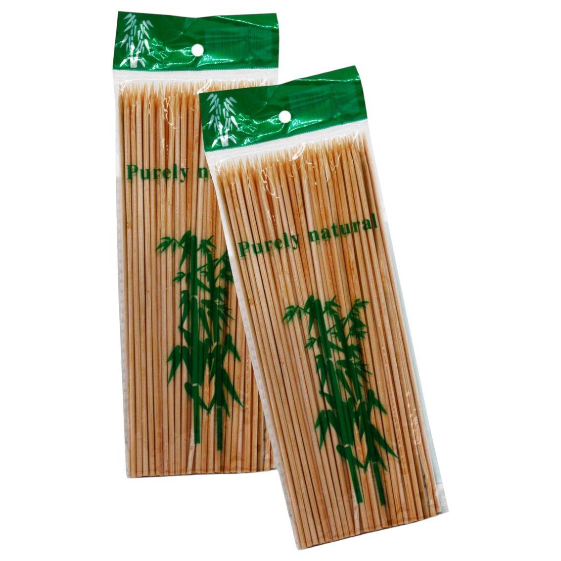 Шпажки бамбукові для канапе або шашлика у ресторанах, дерев'яні палички (15см) 80шт/уп (+-5шт)
