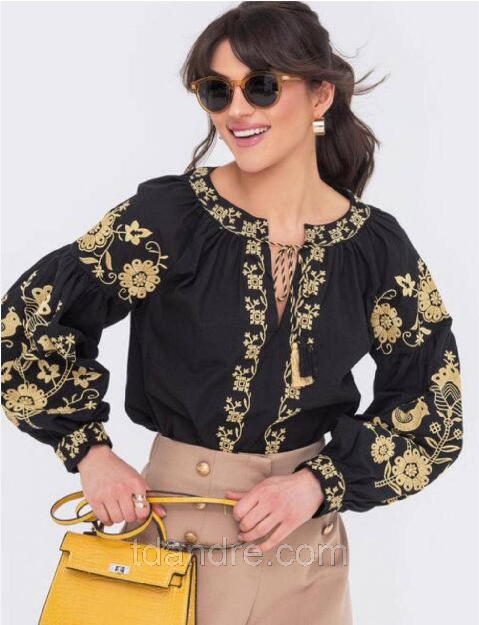 Блуза вишиванка жіноча Птах, фото 1