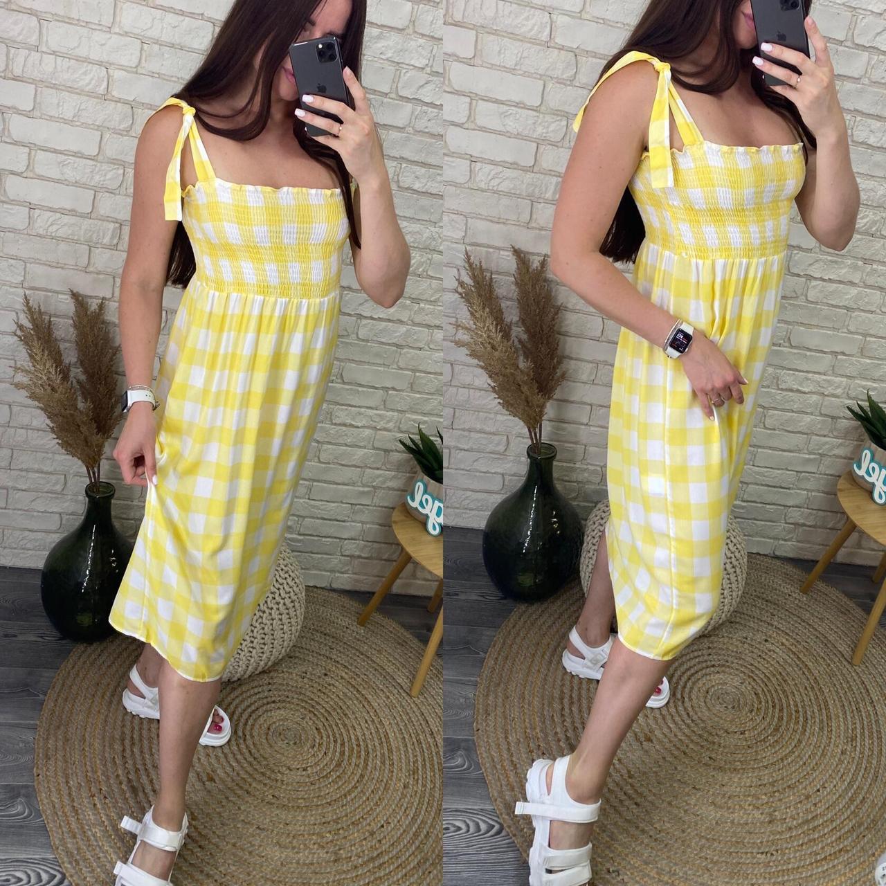 Комфортний жіночий сарафан, тканина "Штапель" 44, 46, 48 розмір 44