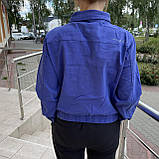 Джинсова жіноча куртка фіолет Туреччина, фото 2