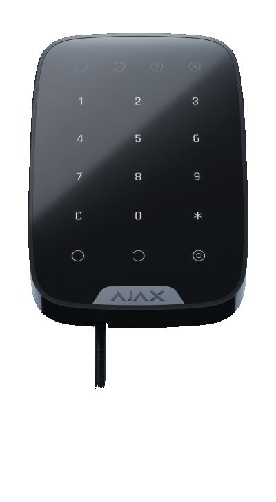KeyPad Fibra Ajax Дротова внутрішня клавіатура