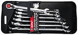 Набір ключів комбінованих з трещеткой (10-19мм) 6 предметів AmPro T41683 (Тайвань), фото 2