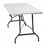Стіл розкладний туристичний Bonro XZ 180 см білий для пікніка B_1925, фото 2